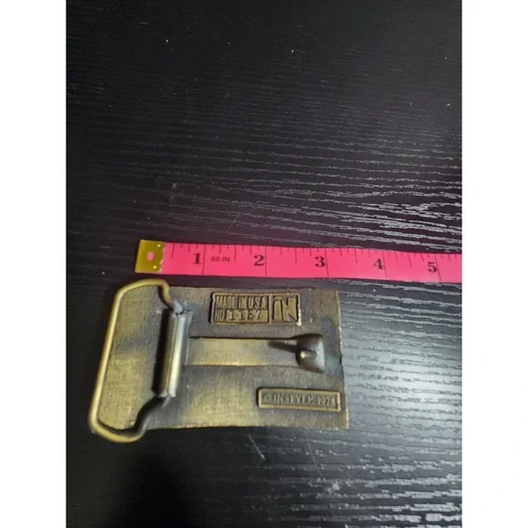 Vintage InStyle 1978 Brass Eagle Belt Buckle Made in USA No 1157 - Picture 7 of 7